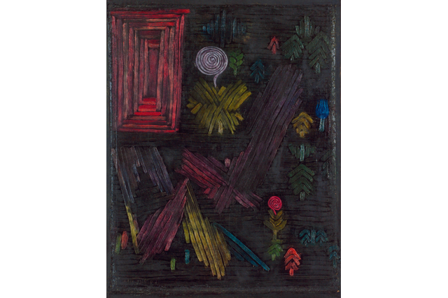 Paul Klee - Porta nel giardino (Gate in the Garden), 1926. Olio su cartone