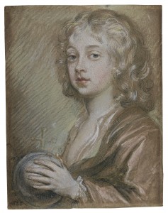 Sir Peter Lely SOEST 1618 - 1680 LONDON PORTRAIT OF THE ARTIST’S SON, JOHN LELY (1668-1728) Black and coloured chalks, heightened with white
