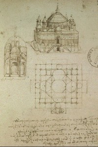 Leonardo Da Vinci - Codice Ashburnham B - La città ideale
