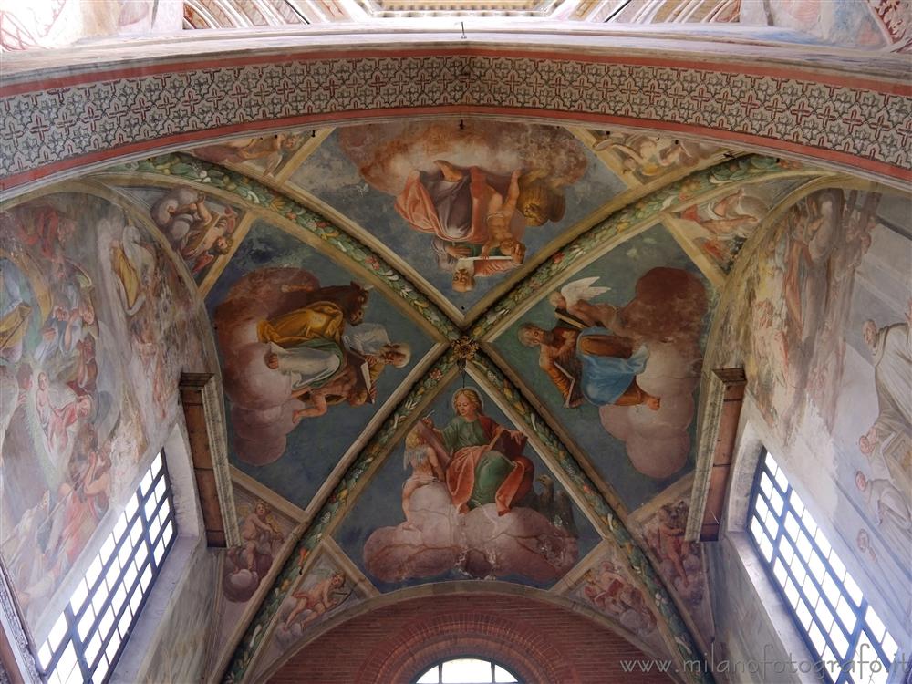 Milano - Affreschi sulla cupola dell'abside dell'Abbazia di Chiaravalle - fratelli Della Rovere