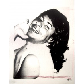Bob Colacello - unique acetate by Andy Warhol 38x26,5cm - 1974