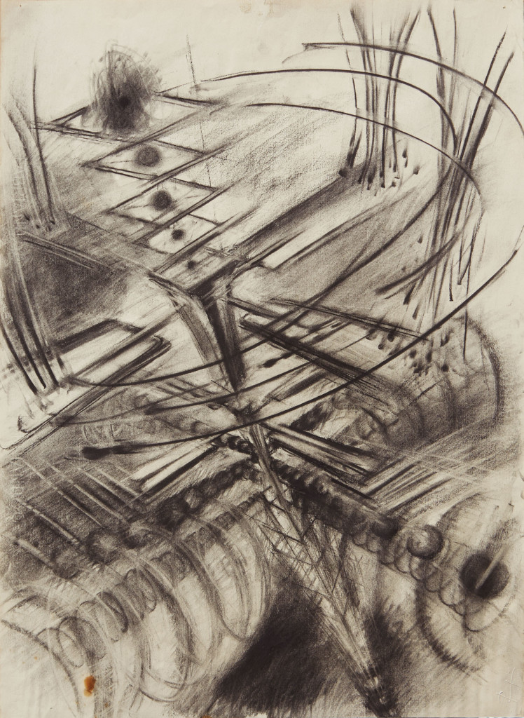 Renzo Bergamo, “Chiudersi Aprirsi” matita su carta, 69,8x49,5 cm, anni ’70 Courtesy by Renzo Bergamo, Milano