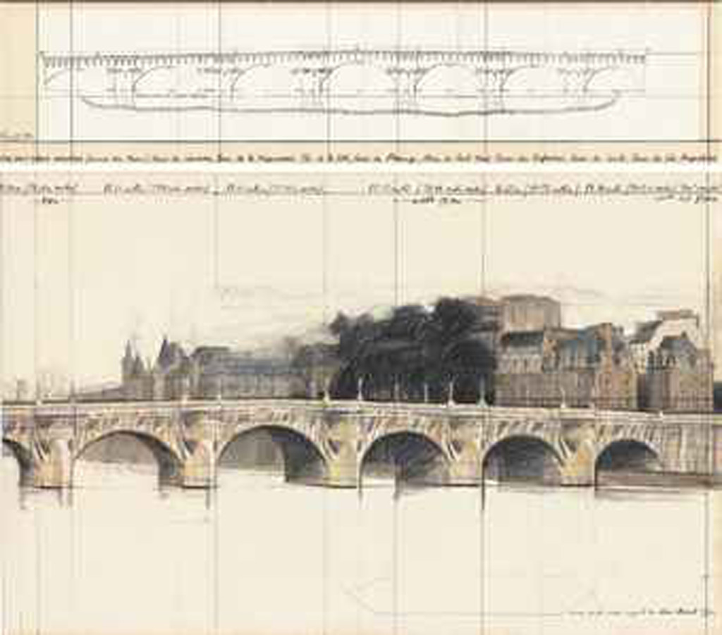 CHRISTO,The Pont Neuf, 1980, 144x164 cm
