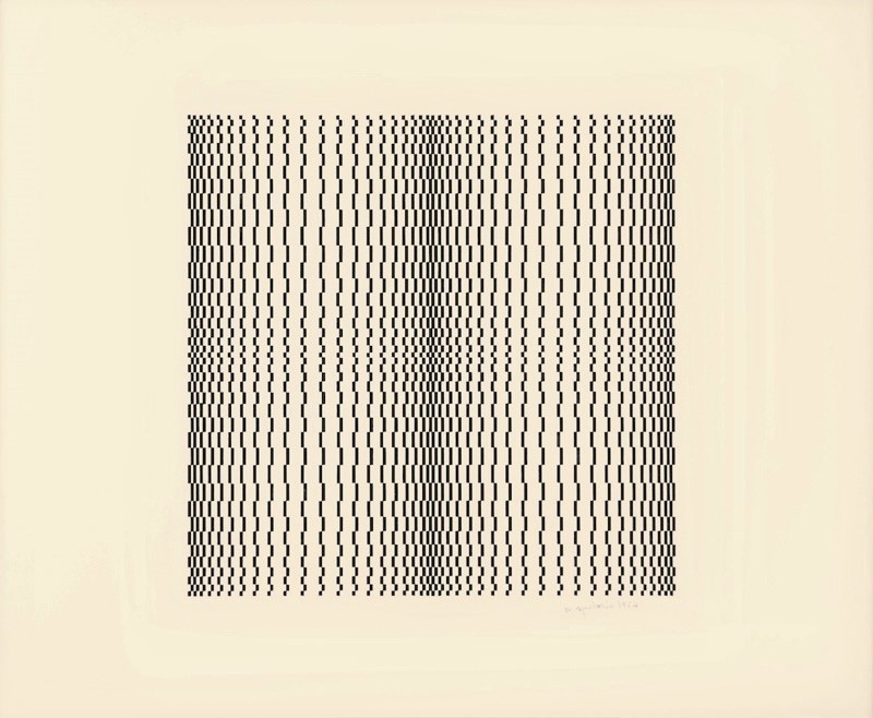 MARINA APOLLONIO, Struttura grafica, 1964, china su carta, 48x66 cm
