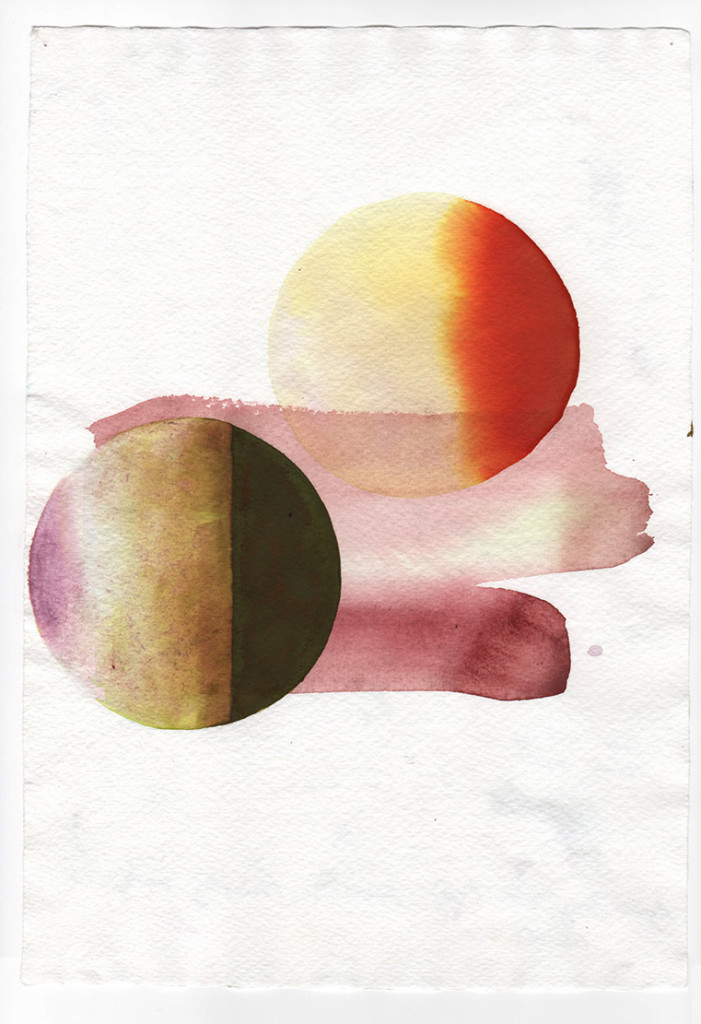 Nathlie ProvostyAgain Song iv (15-30), 2015Watercolor and walnut ink on paperDimensions: 29,53 x 20,65 cm